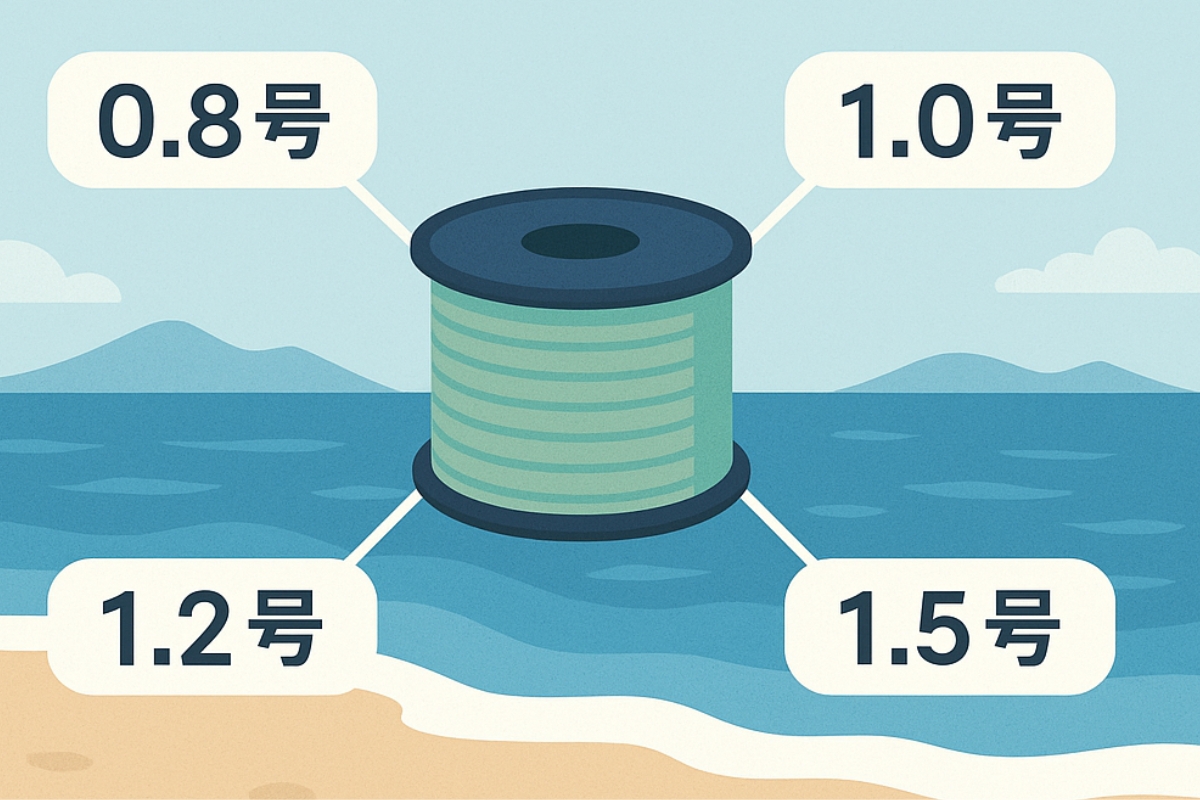 サーフゲームの何を基準に号数を選べばよいか？の画像